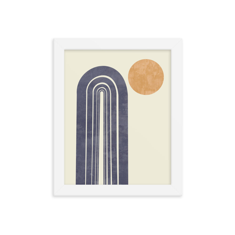 Arches and Sun Framed Print