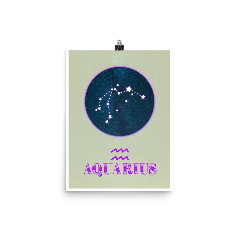 Aquarius Zodiac Poster Print