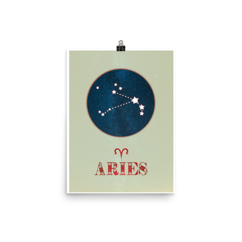 Aries Zodiac Poster Print