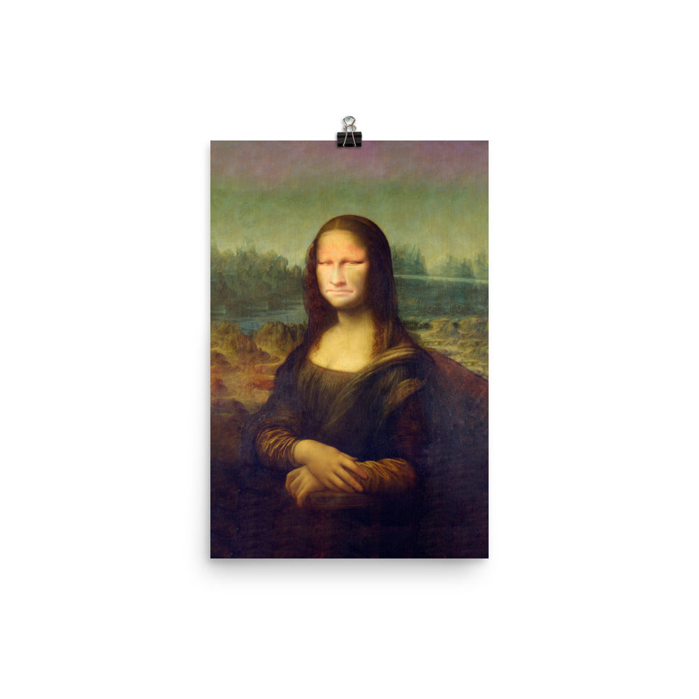Mona Lisa Unflattering Poster Print