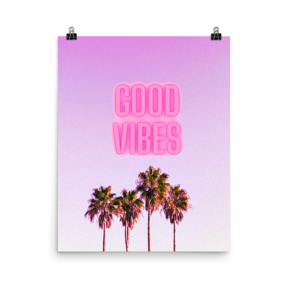 Good Vibes Poster Print