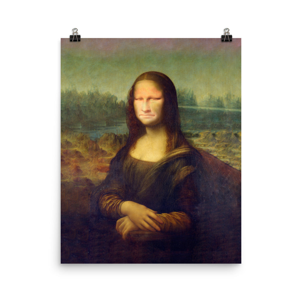 Mona Lisa Unflattering Poster Print