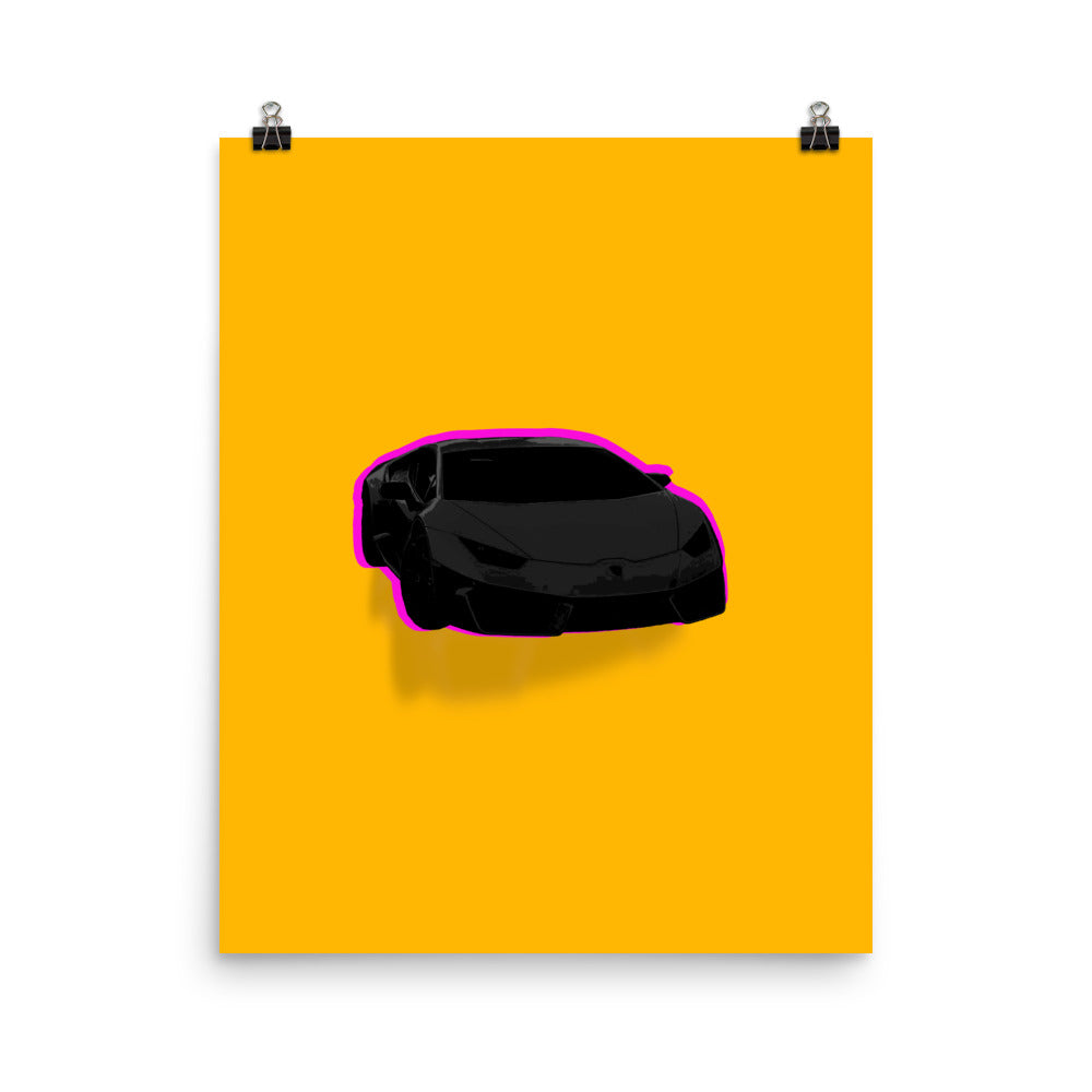 Super Lambo Car Poster Print