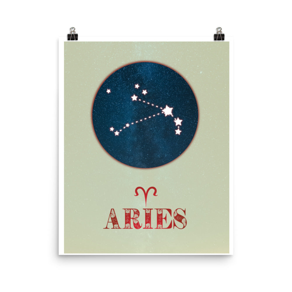 Aries Zodiac Poster Print