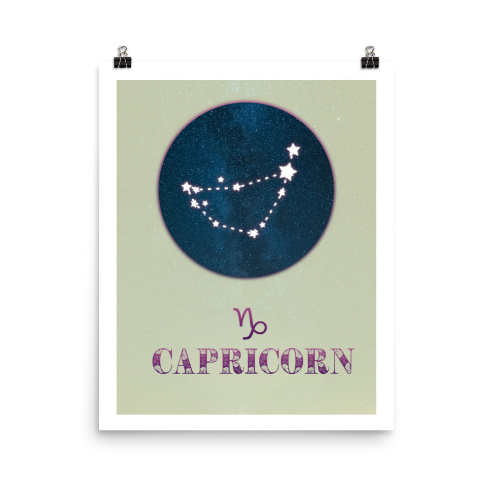 Capricorn Zodiac Poster Print