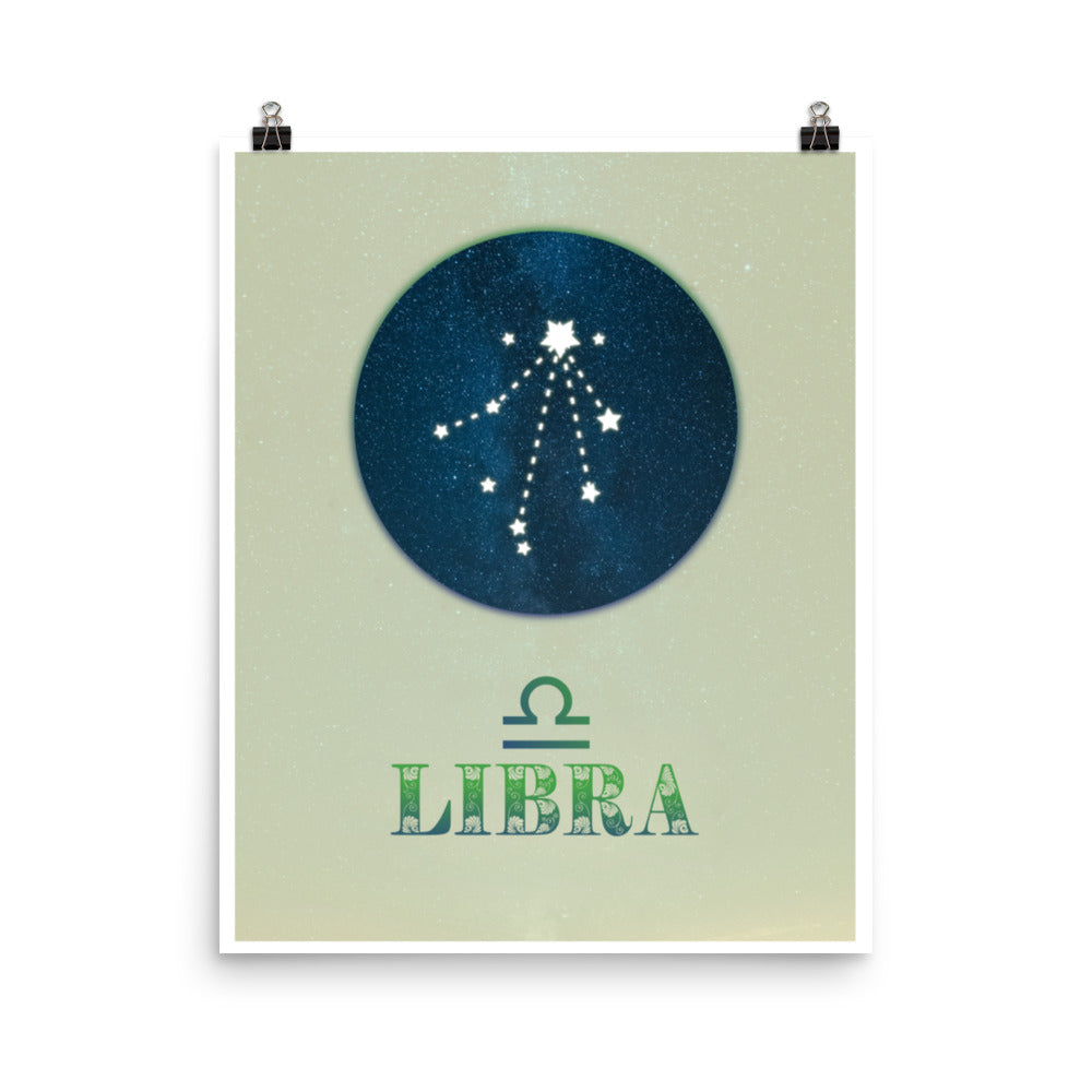 Libra Zodiac Poster Print