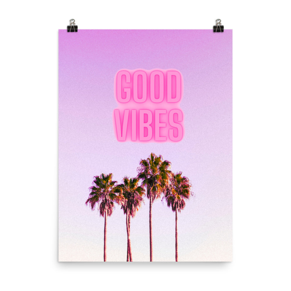 Good Vibes Poster Print
