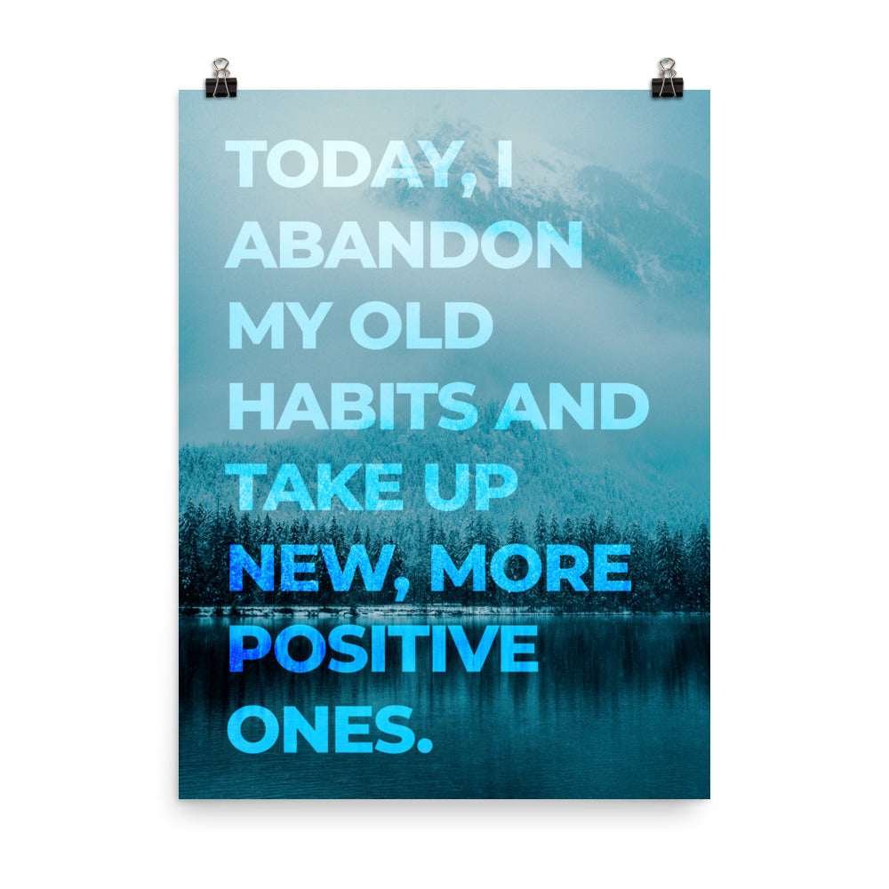 daily affirmation wall art poster print