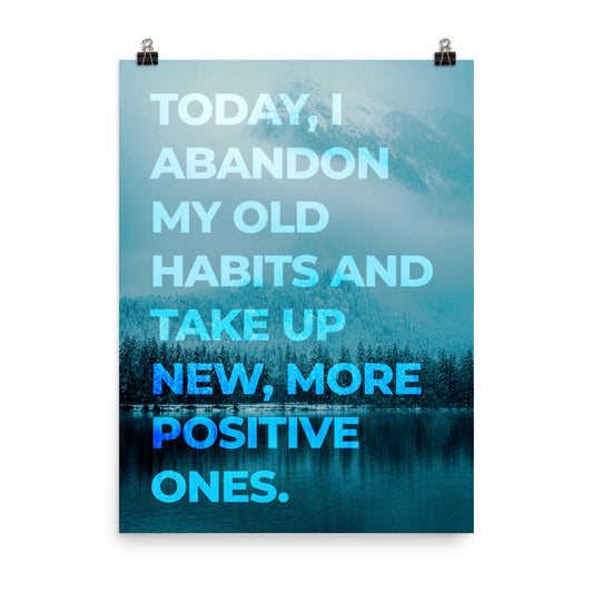 daily affirmation wall art poster print 