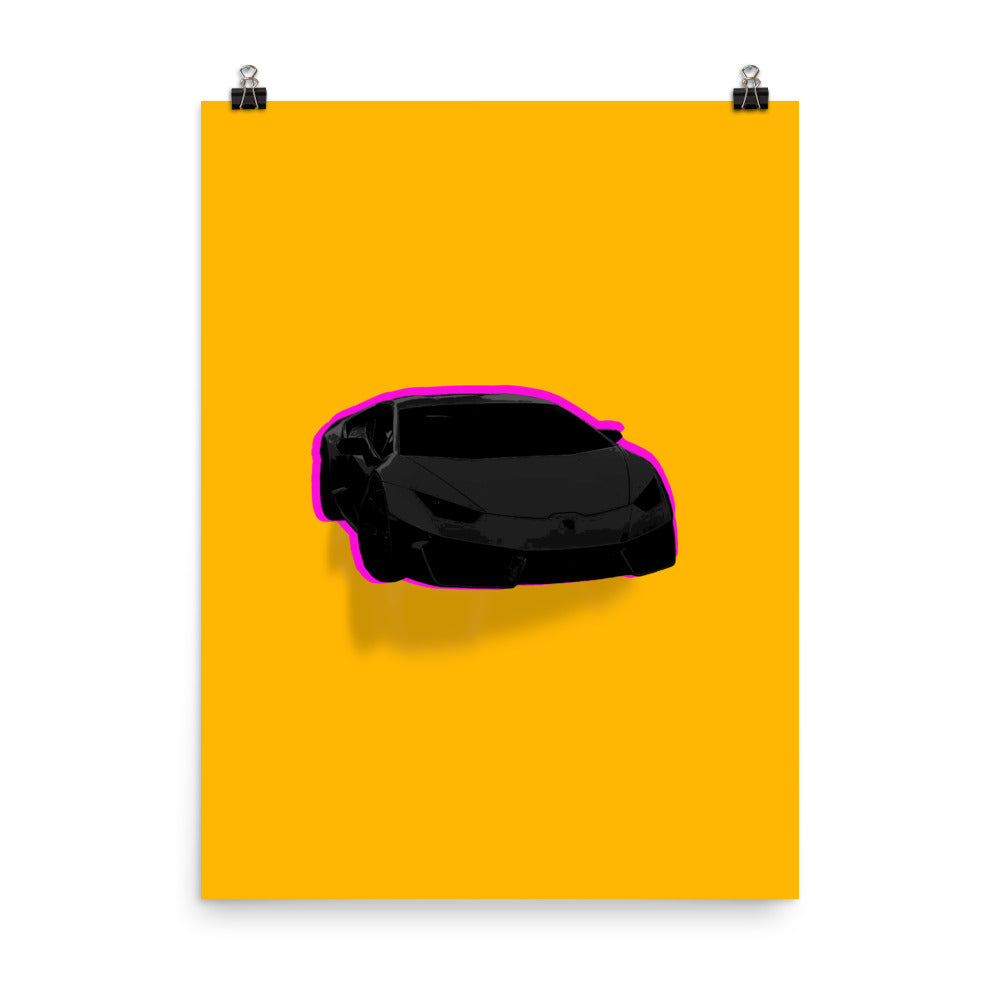 Super Lambo Car Poster Print