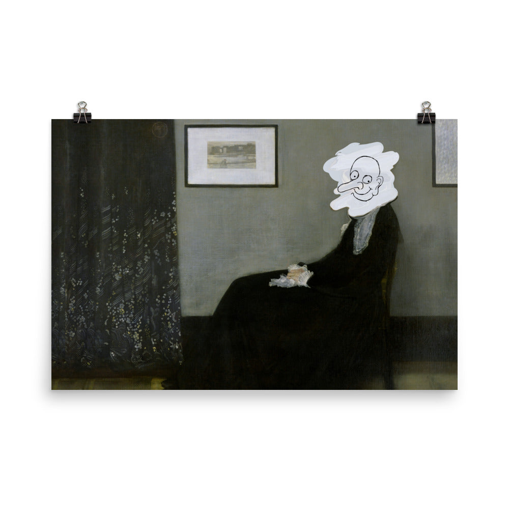 poster of whistlers mother from mr bean film