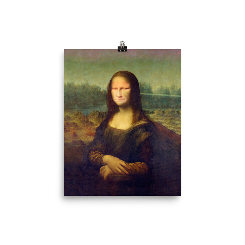 Mona Lisa Unflattering Poster Print