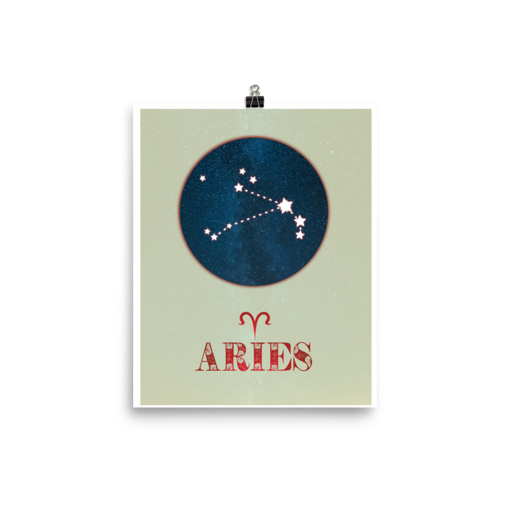 Aries Zodiac Poster Print