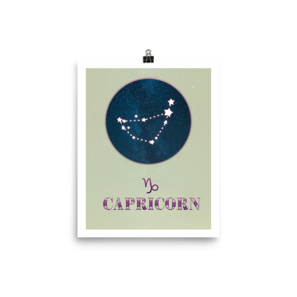 Capricorn Zodiac Poster Print