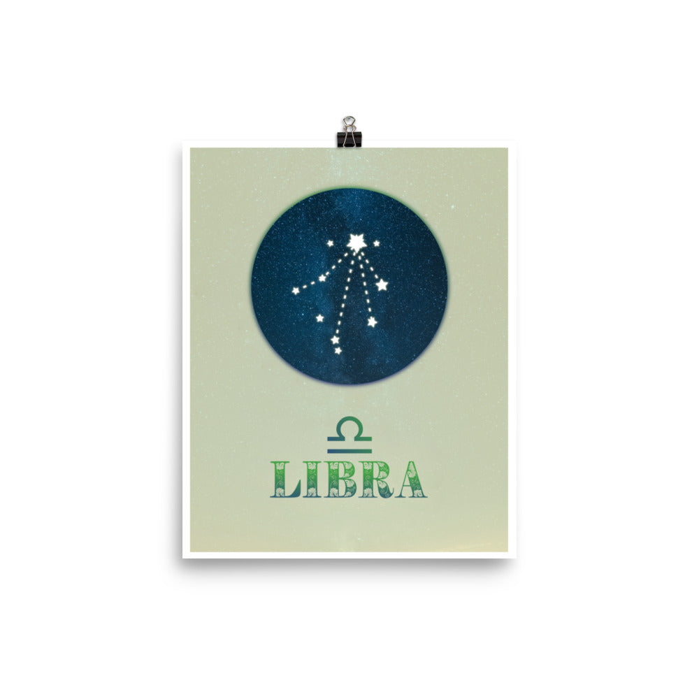 Libra Zodiac Poster Print
