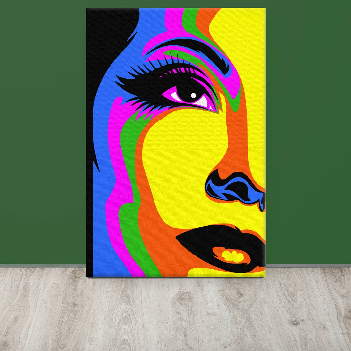 Face in Vibrancy Canvas Print