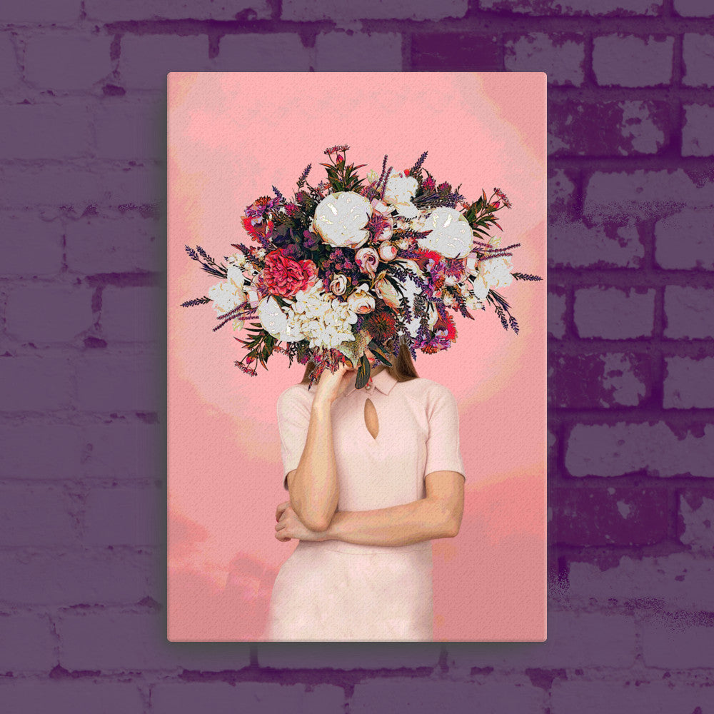 Head in Full Bloom Canvas Print