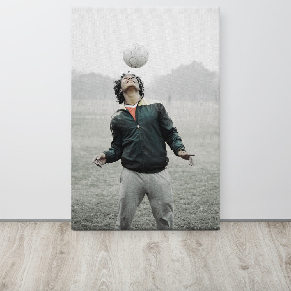 mock-up football header canvas print