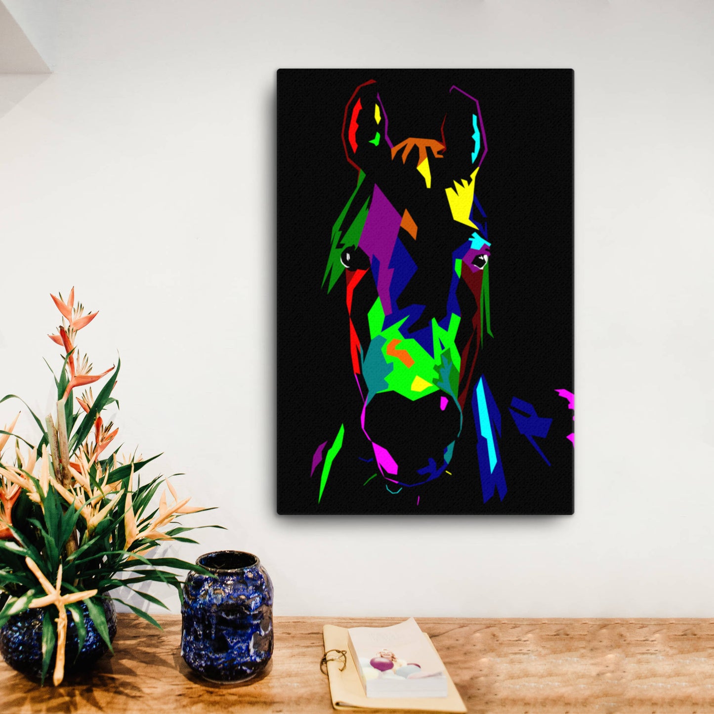horse wpap canvas art print