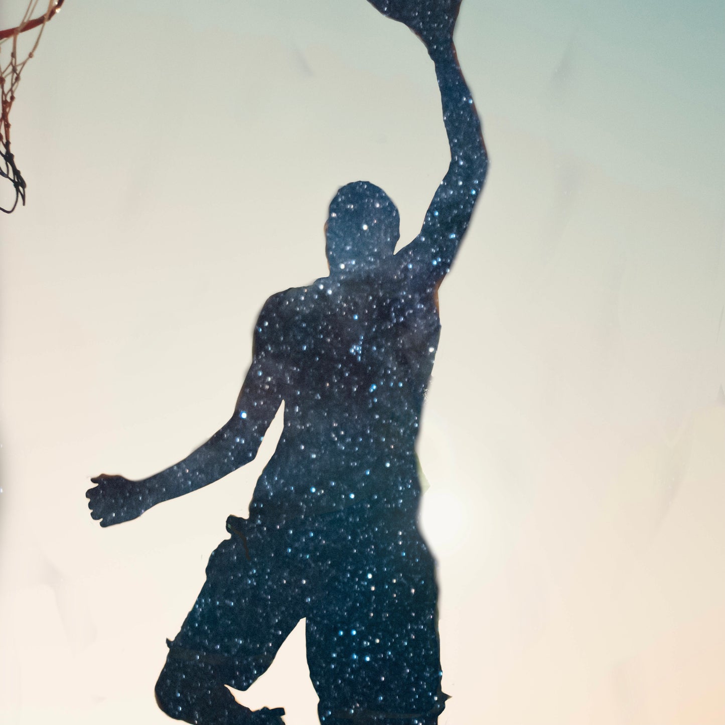 Galaxy Basketball Dunk Canvas Print