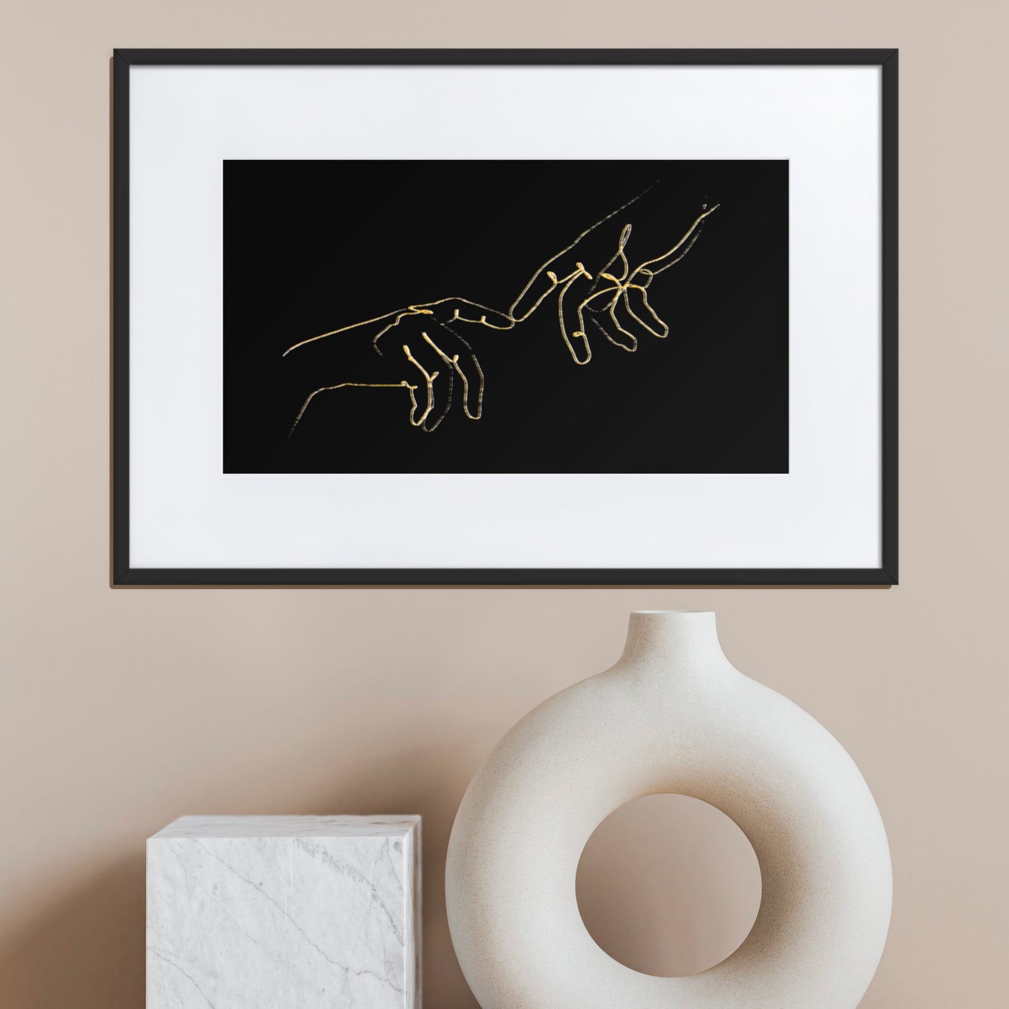 Finger Touch Framed Print