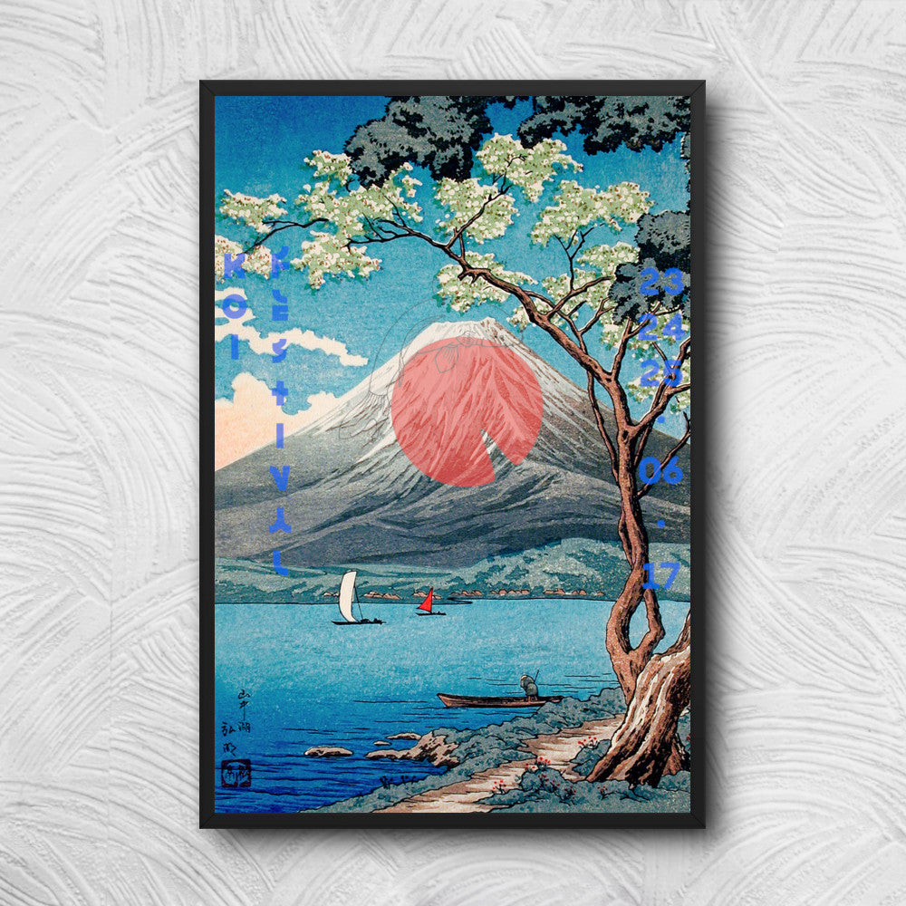 Vintage Mountain Scenery Poster Print