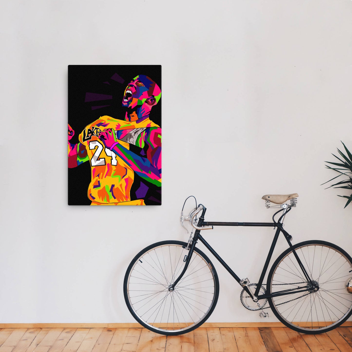 kobe byant wpap pop art canvas print