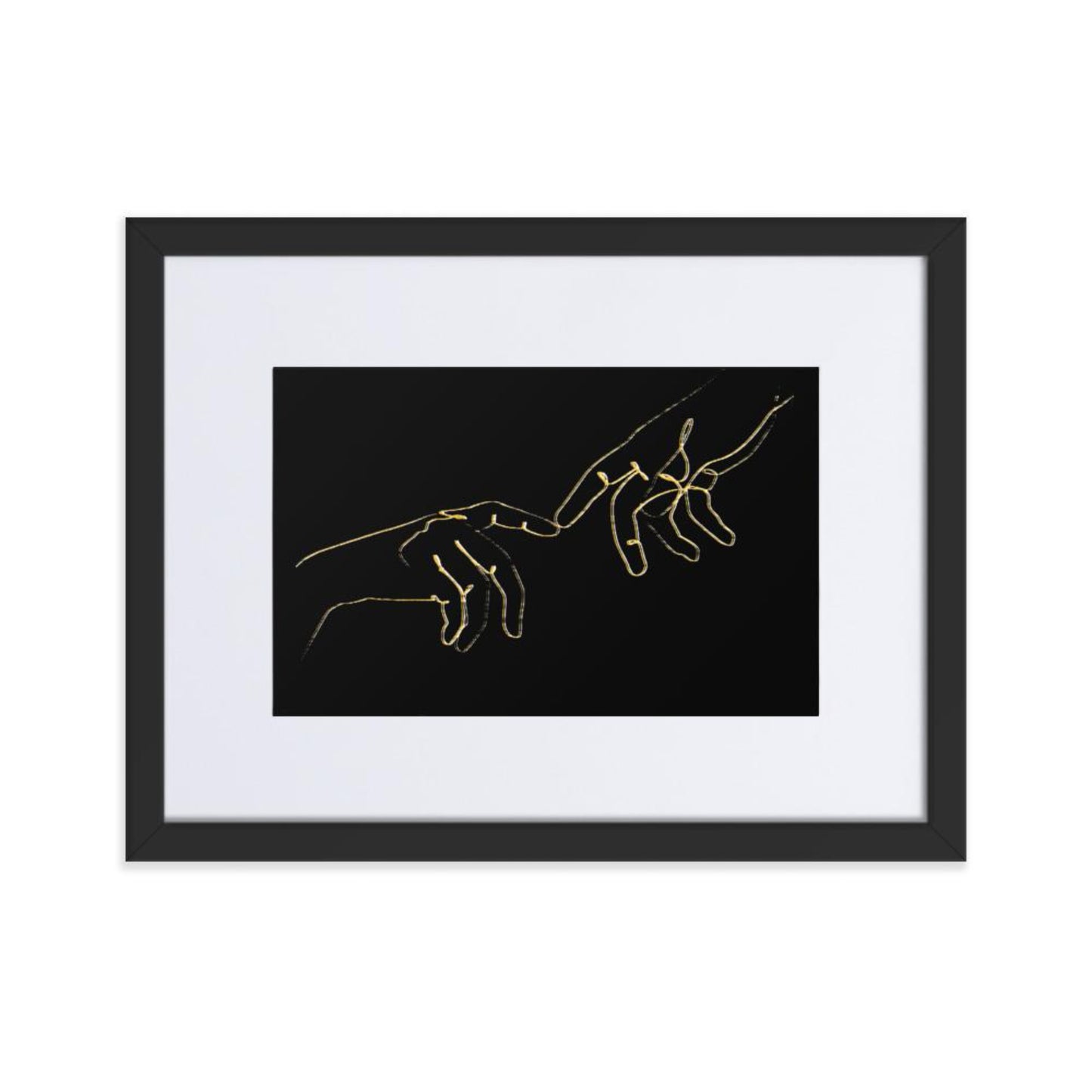 Finger Touch Framed Print