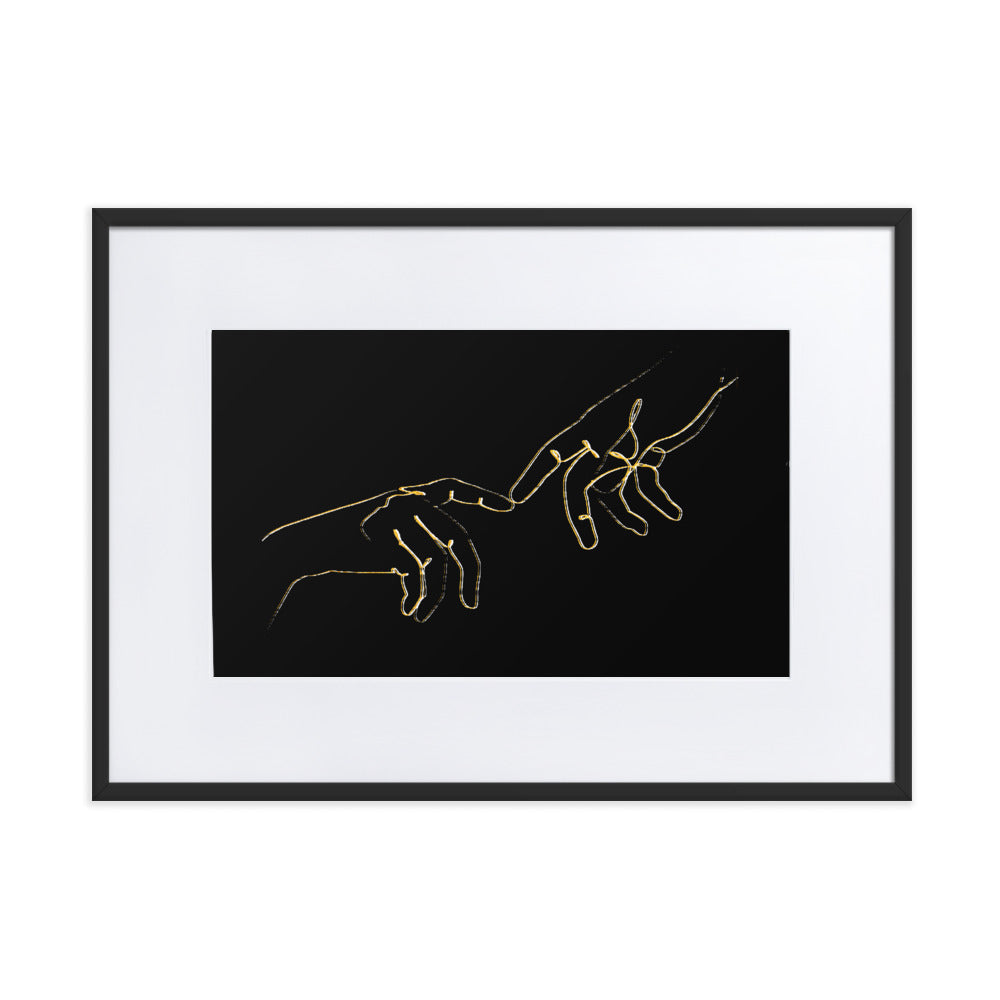 Finger Touch Framed Print