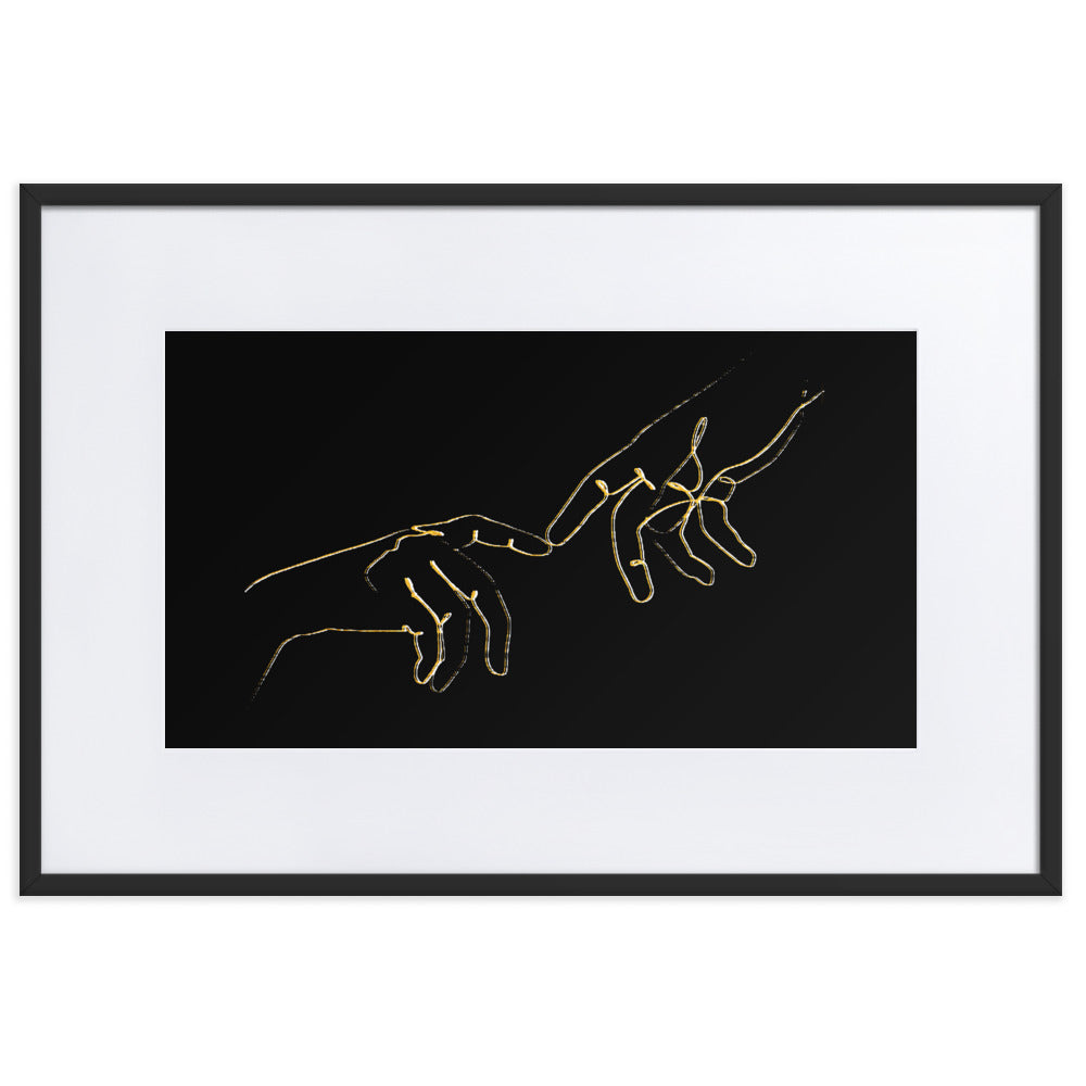 Finger Touch Framed Print