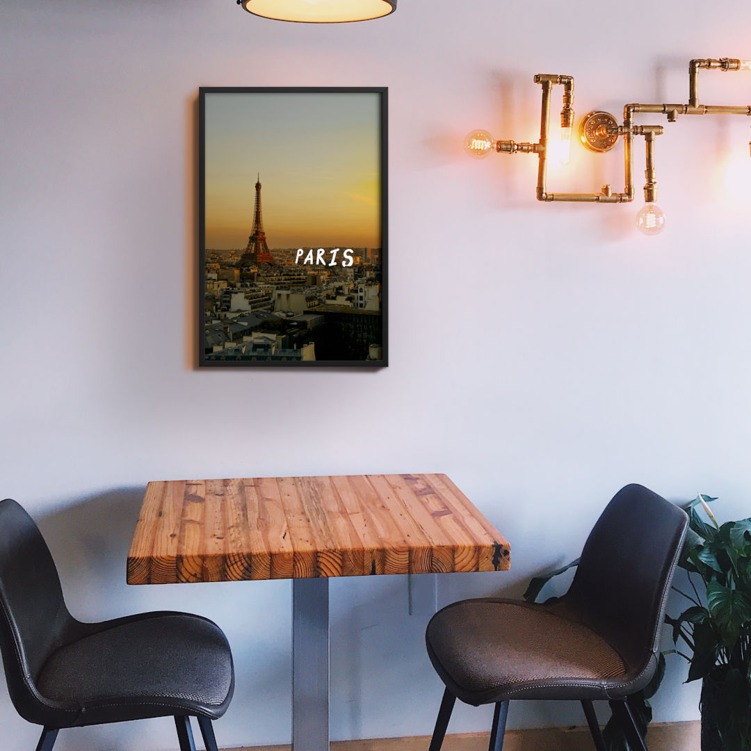 paris with Eifel tower framed print