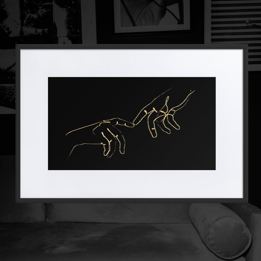 Finger Touch Framed Print