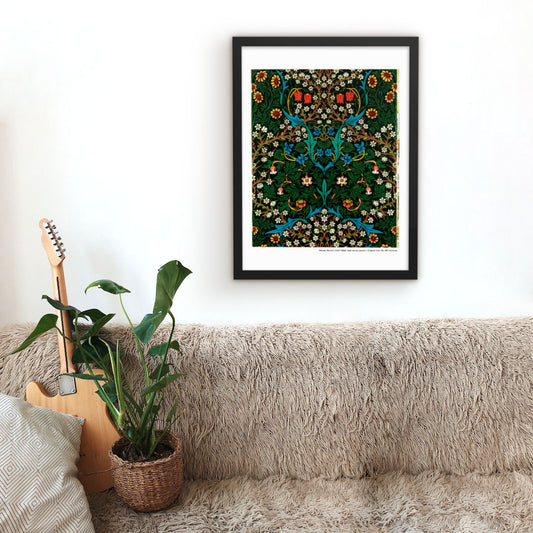 william morris tulip wall art