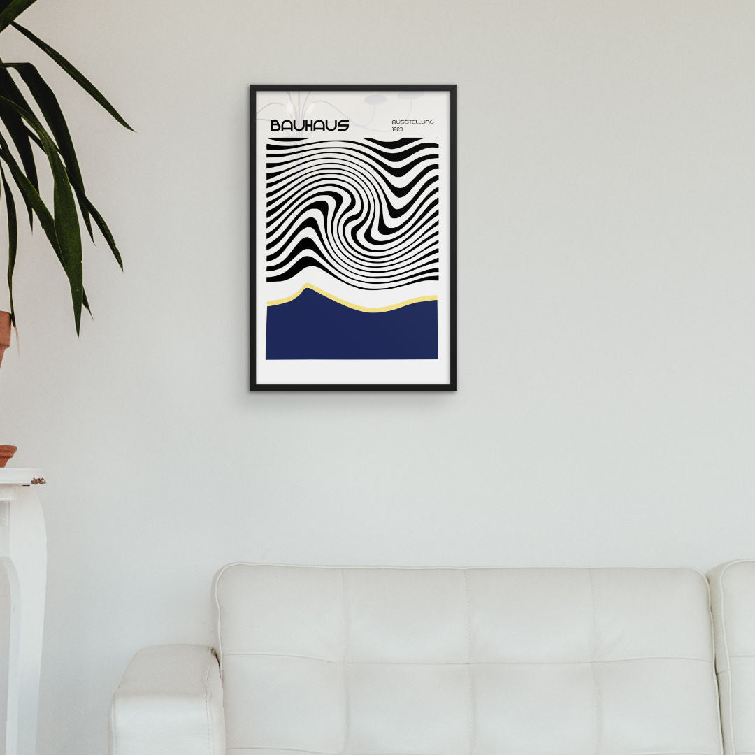 Bauhaus Rhythms Framed On Wall