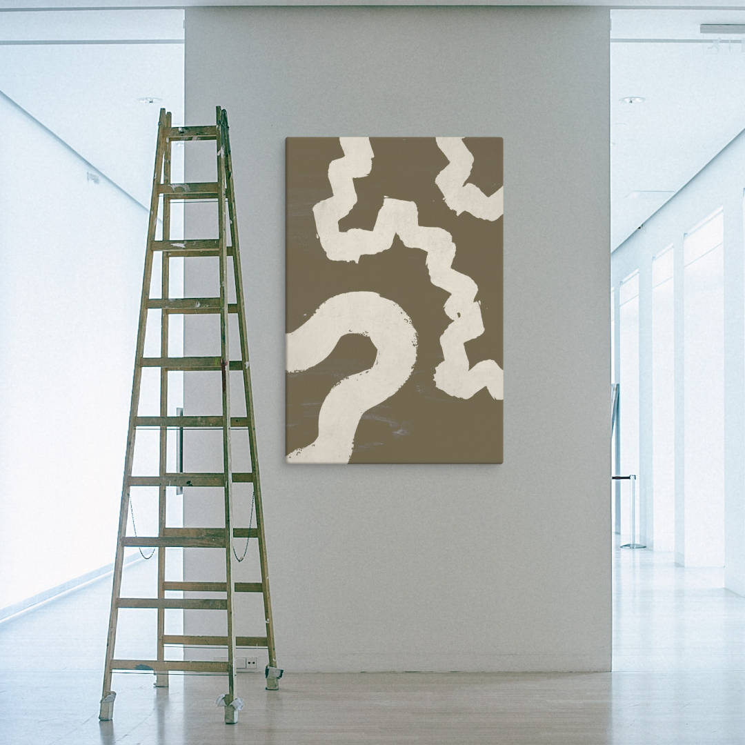 Earthly Tracks Abstract Canvas