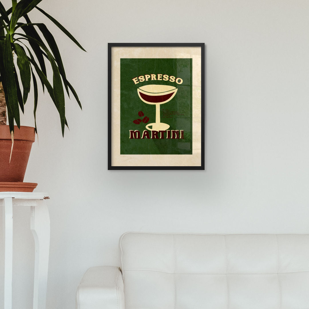 Espresso Martini Cocktail Poster Print