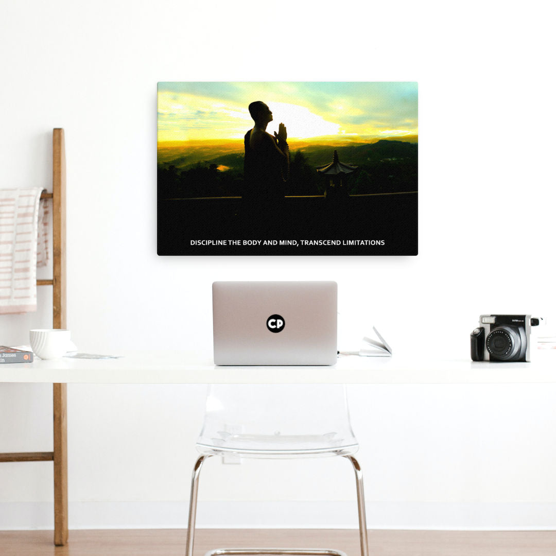 Mind of the Monk Motivational Canvas Print