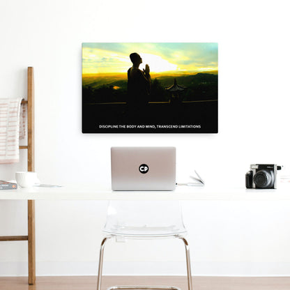 Mind of the Monk Motivational Canvas Print