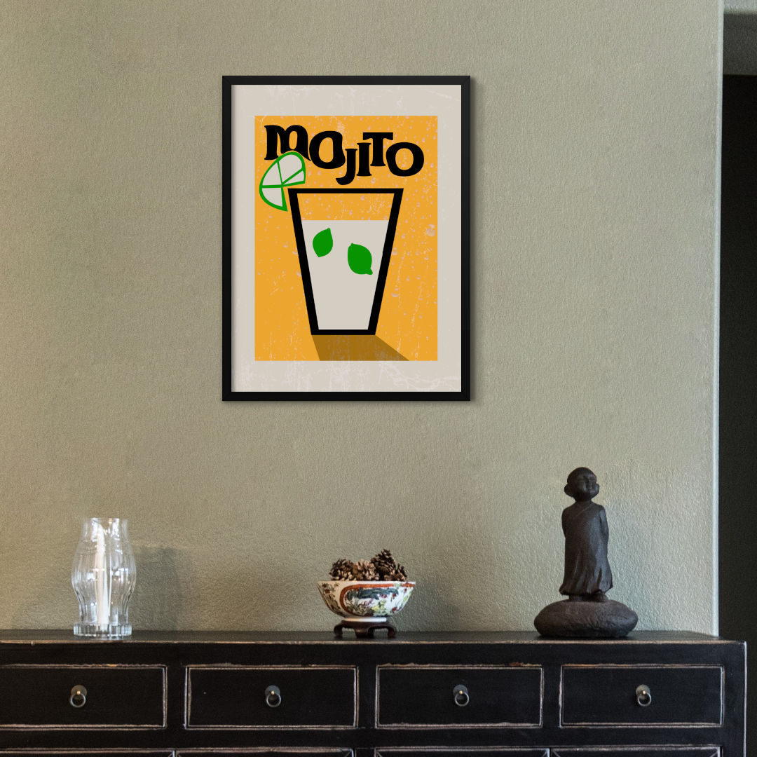 Mojito Cocktail Poster Print