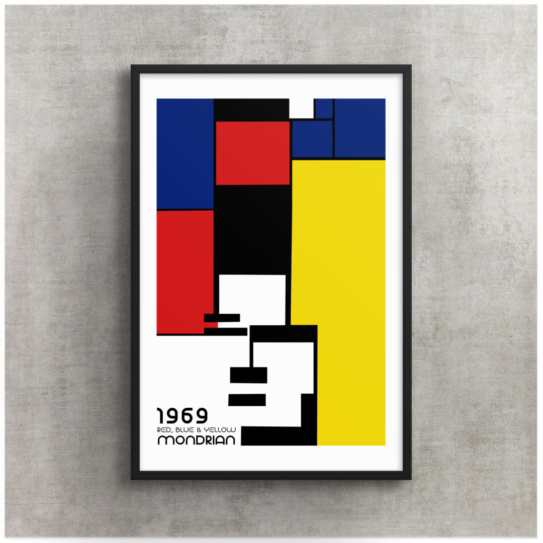 Mondrian 1969 Bauhaus Poster Print