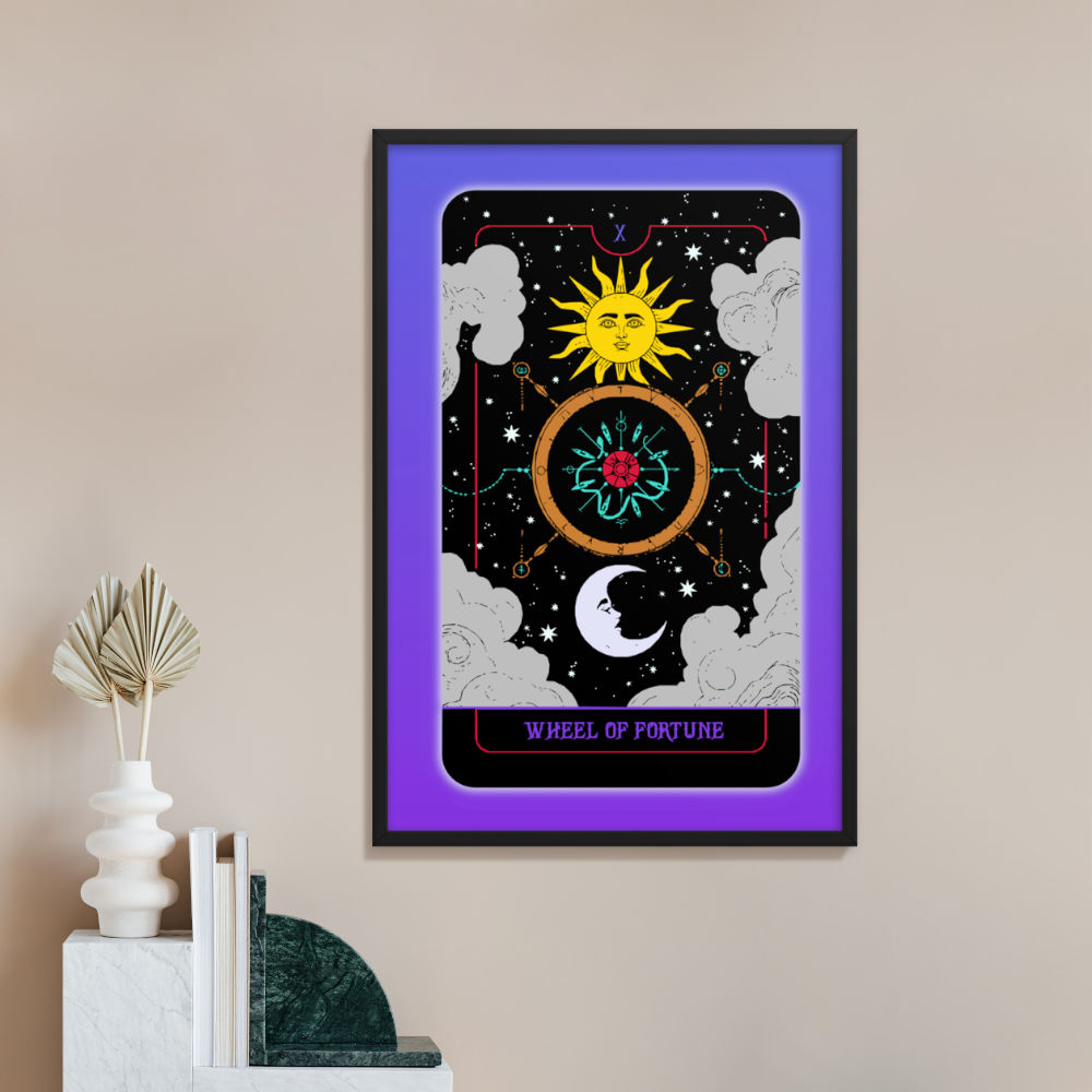 Wheel of Fortune Tarot Card Framed Print