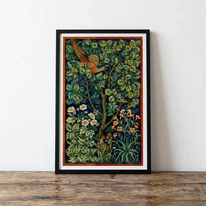William Morris Cock Pheasant print framed or unframed