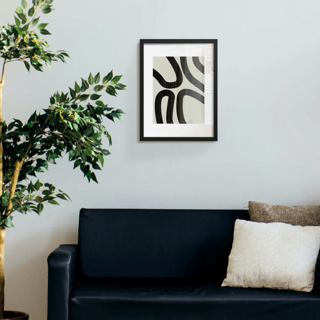 Abstract Lines Framed Print