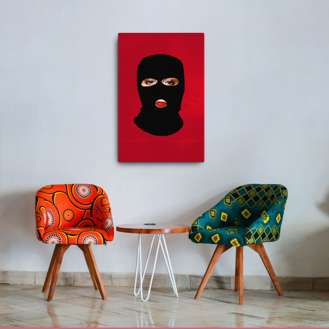 Balaclava Outlaw Canvas Print