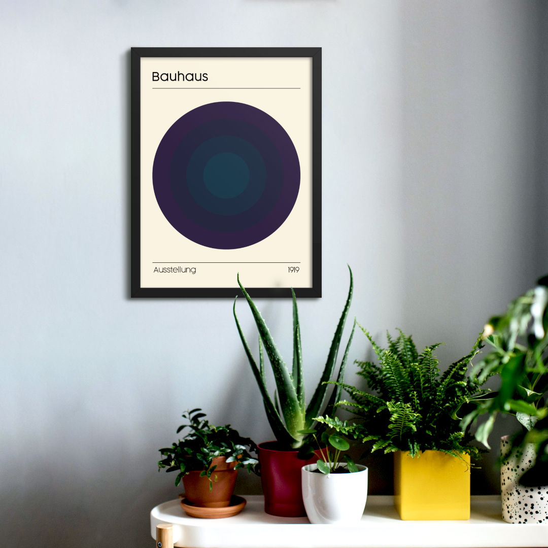 Bauhaus Concentrix Framed Print