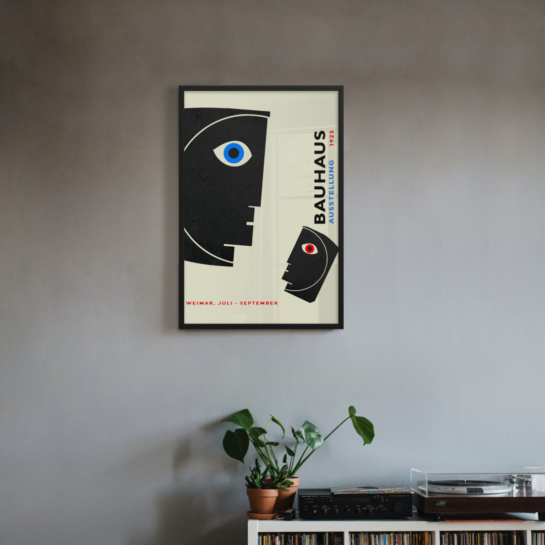 Bauhaus Heads Framed Print