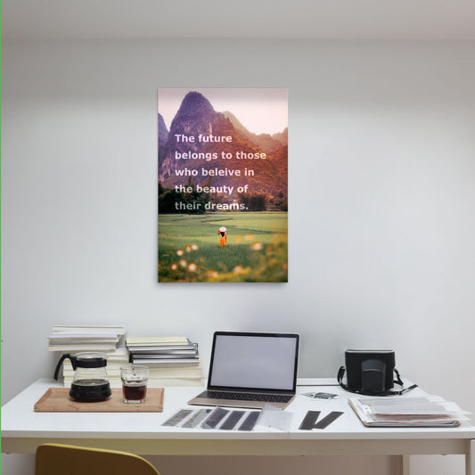 beauty of dreams motivational poster 