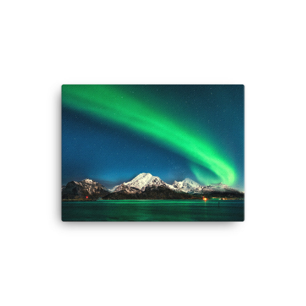 Celestial Dance of the Aurora Canvas Print