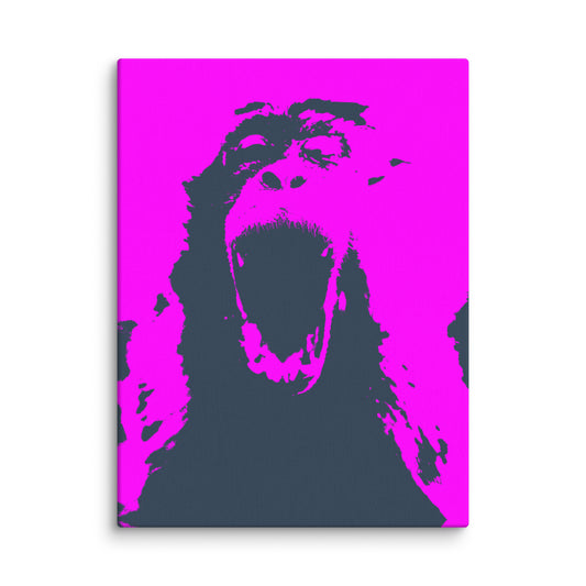 Screaming Monkey Canvas