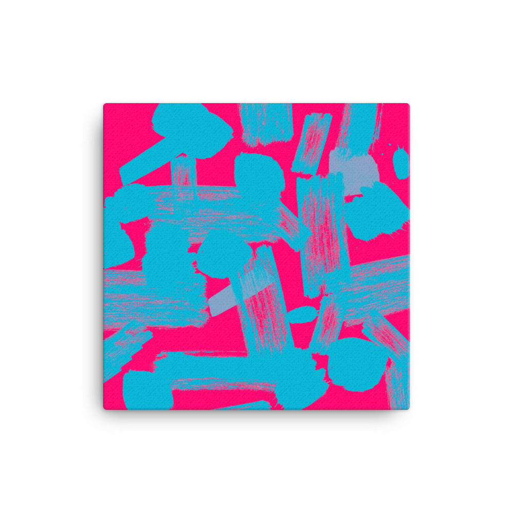 Pink n Blue Vibrancy Canvas Print